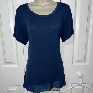 Nine West Blouse, Blue, size L